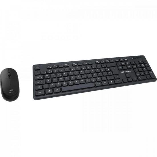 Kit Teclado e Mouse C3Tech K-W20BK Sem Fio Preto por 99,00 à vista no boleto/pix ou parcele em até 3x sem juros. Compre na loja Mundomax!