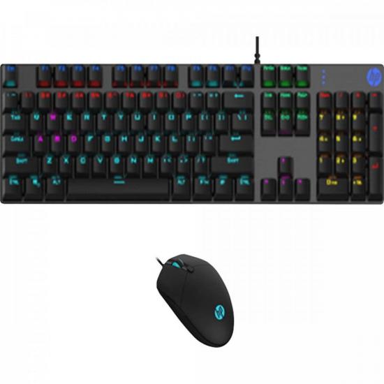 Kit Teclado e Mouse USB Gaming GM300 HP GAMING por 398,90 à vista no boleto/pix ou parcele em até 10x sem juros. Compre na loja Mundomax!