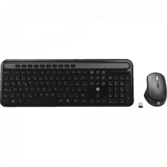 Kit Teclado e Mouse Sem Fio CS500 Preto HP por 170,90 à vista no boleto/pix ou parcele em até 6x sem juros. Compre na loja Mundomax!