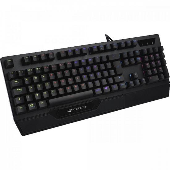 Teclado Gamer C3Tech KGM-1200BK Mecânico por 218,99 à vista no boleto/pix ou parcele em até 8x sem juros. Compre na loja Mundomax!