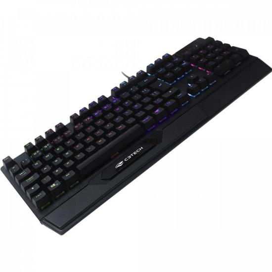 Teclado Gamer C3Tech KGM-1200BK Mecânico por 218,99 à vista no boleto/pix ou parcele em até 8x sem juros. Compre na loja Mundomax!