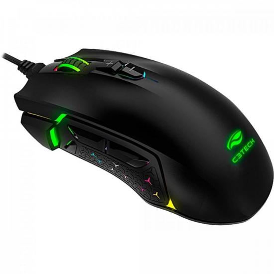 Mouse Gamer C3Tech 750BK USB MG-Raven por 127,99 à vista no boleto/pix ou parcele em até 5x sem juros. Compre na loja Mundomax!