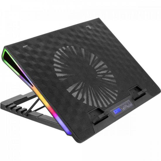 Suporte Para Notebook Com Cooler NBC-500BK C3Tech por 161,99 à vista no boleto/pix ou parcele em até 6x sem juros. Compre na loja Mundomax!