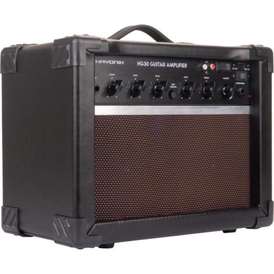 Cubo Para Guitarra Hayonik HG30 30W Preto por 579,00 à vista no boleto/pix ou parcele em até 10x sem juros. Compre na loja Mundomax!