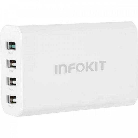 Carregador Turbo USB 40W QC2.0 Branco Exbom por 83,90 à vista no boleto/pix ou parcele em até 3x sem juros. Compre na loja Mundomax!