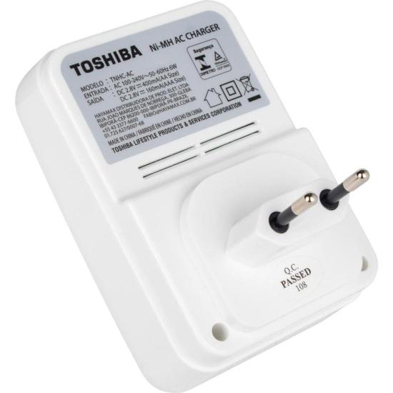Carregador de Pilhas TNHC-6GAE4 CB (C/4 Pilhas AA 2600mAh) Toshiba por 178,00 à vista no boleto/pix ou parcele em até 7x sem juros. Compre na loja Mundomax!