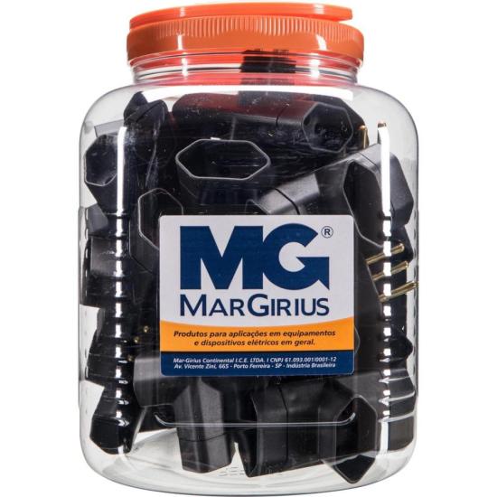 Adaptador Benjamim 2P + T 10A ADP2-34 Preto MarGirius por 198,00 à vista no boleto/pix ou parcele em até 7x sem juros. Compre na loja Mundomax!