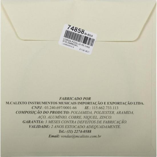 Corda para Cello CALIXTO Especial Ré por 50,00 à vista no boleto/pix ou parcele em até 2x sem juros. Compre na loja Mundomax!