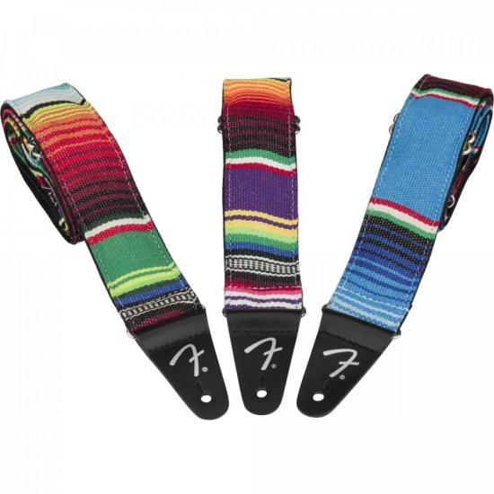 Correia FENDER Serape Strap Verde por 230,00 à vista no boleto/pix ou parcele em até 9x sem juros. Compre na loja Mundomax!