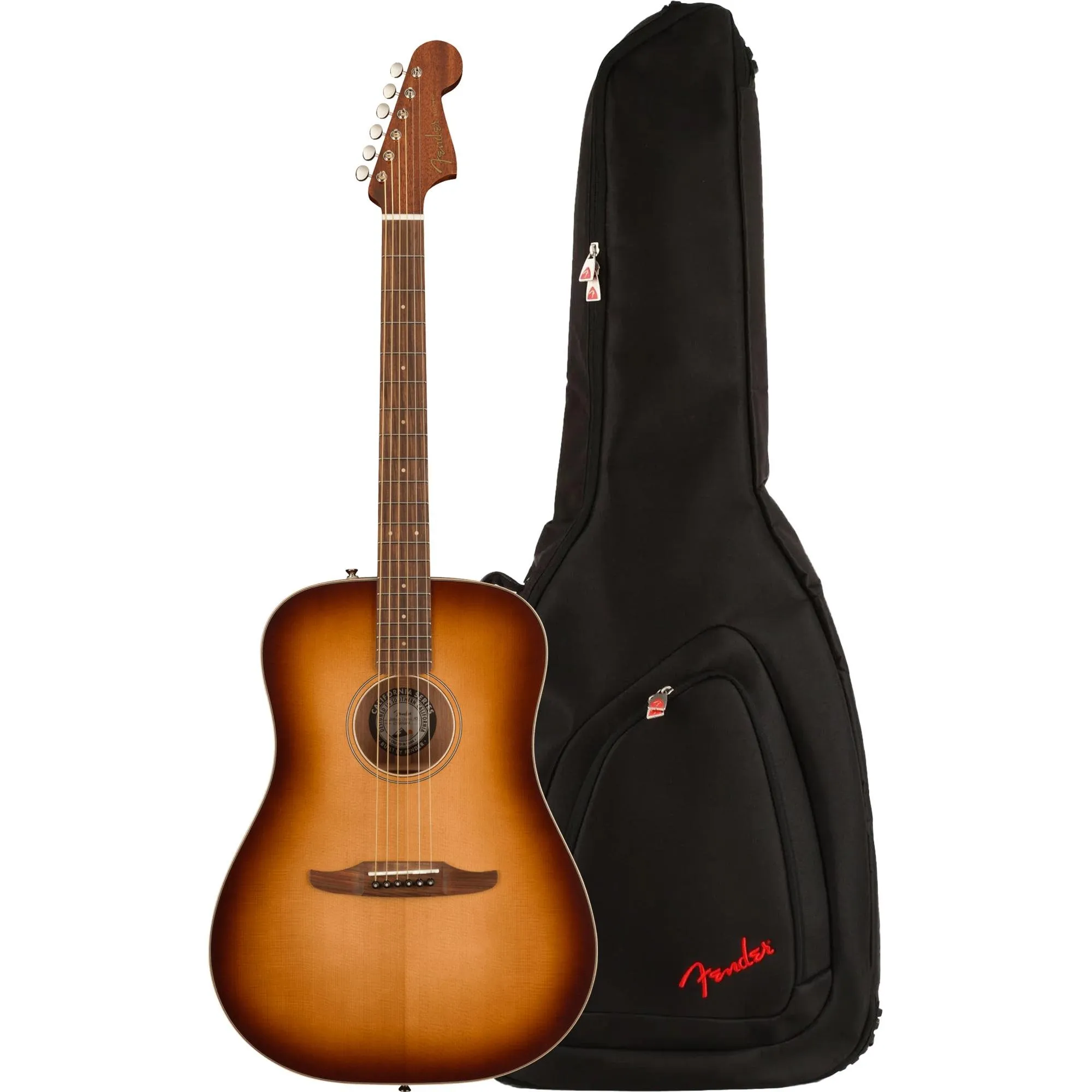 Violão Fender Eletroacústico Redondo Classic Aged Cognac Burst Com Bag (74931)
