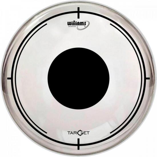 Pele WILLIAMS 18\" Tom/Bumbo Target Bola Preta Dot DT3 por 102,90 à vista no boleto/pix ou parcele em até 4x sem juros. Compre na loja Mundomax!