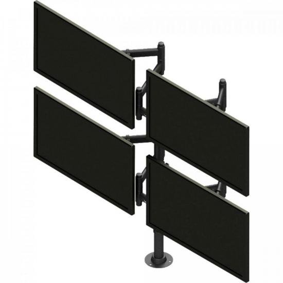 Suporte 4 Monitores 10\" a 24\" Triarticulado SMQ-1024P-B AVATRON por 566,99 à vista no boleto/pix ou parcele em até 10x sem juros. Compre na loja Mundomax!