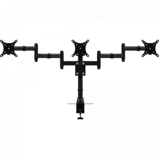 Suporte 3 Monitores 10\" a 24\" Triarticulado SMQ-1024P-B AVATRON por 445,90 à vista no boleto/pix ou parcele em até 10x sem juros. Compre na loja Mundomax!