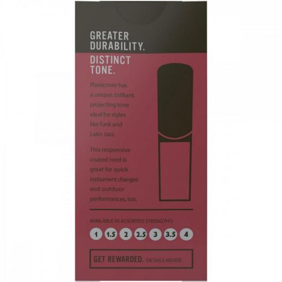 Palheta para Sax Alto 3 PLASTICOVER por 265,99 à vista no boleto/pix ou parcele em até 10x sem juros. Compre na loja Mundomax!