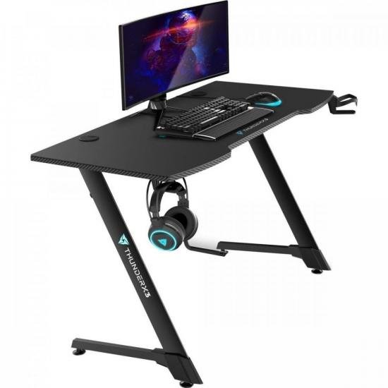 Mesa Gamer ThunderX3 ED5 Preta por 1.074,99 à vista no boleto/pix ou parcele em até 12x sem juros. Compre na loja Mundomax!