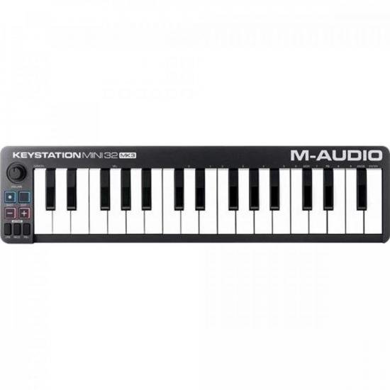 Teclado Controlador M-AUDIO USB-MIDI Keystation Mini 32 MK3 Preto (75214)