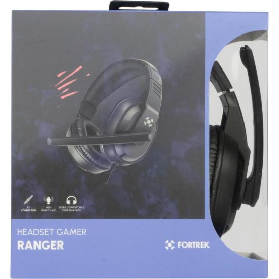 Headset Gamer Fortrek Ranger P3 Preto por 107,42 à vista no boleto/pix ou parcele em até 4x sem juros. Compre na loja Fortrek!