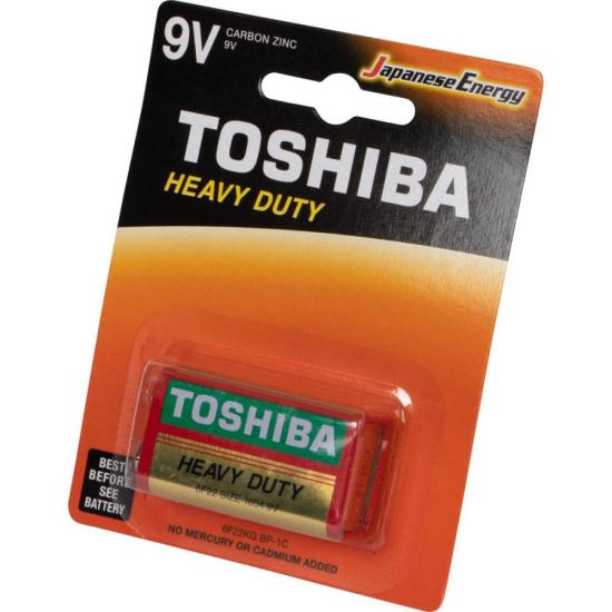 Bateria Zinco 9V Blister 6F22KG (C/1 Bateria) Toshiba por 13,00 à vista no boleto/pix ou parcele em até 1x sem juros. Compre na loja Mundomax!