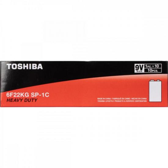 Bateria Zinco 9V 6F22KG (C/10 Baterias) Toshiba por 94,00 à vista no boleto/pix ou parcele em até 3x sem juros. Compre na loja Mundomax!