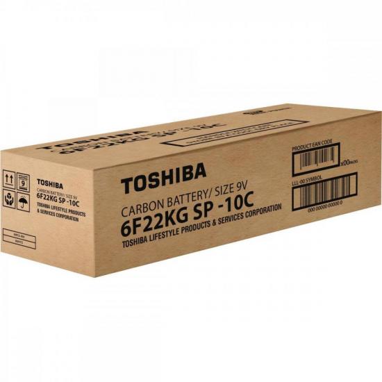 Bateria Zinco 9V 6F22KG (C/10 Baterias) Toshiba por 94,00 à vista no boleto/pix ou parcele em até 3x sem juros. Compre na loja Mundomax!