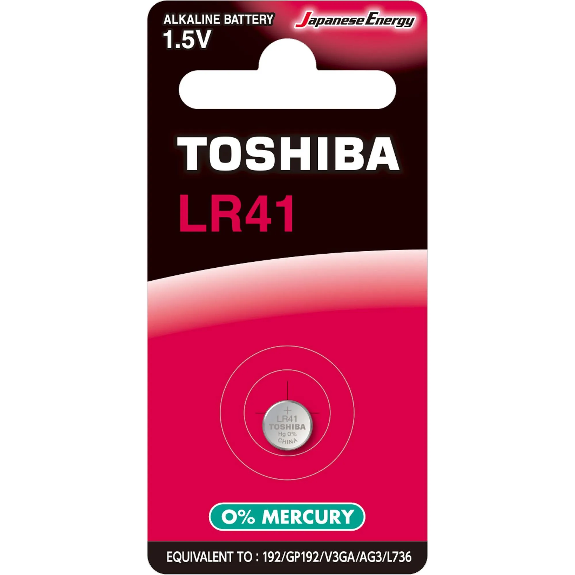 Pilha Botão Alcalina LR41 (C/1 Pilha) Toshiba  (75261)