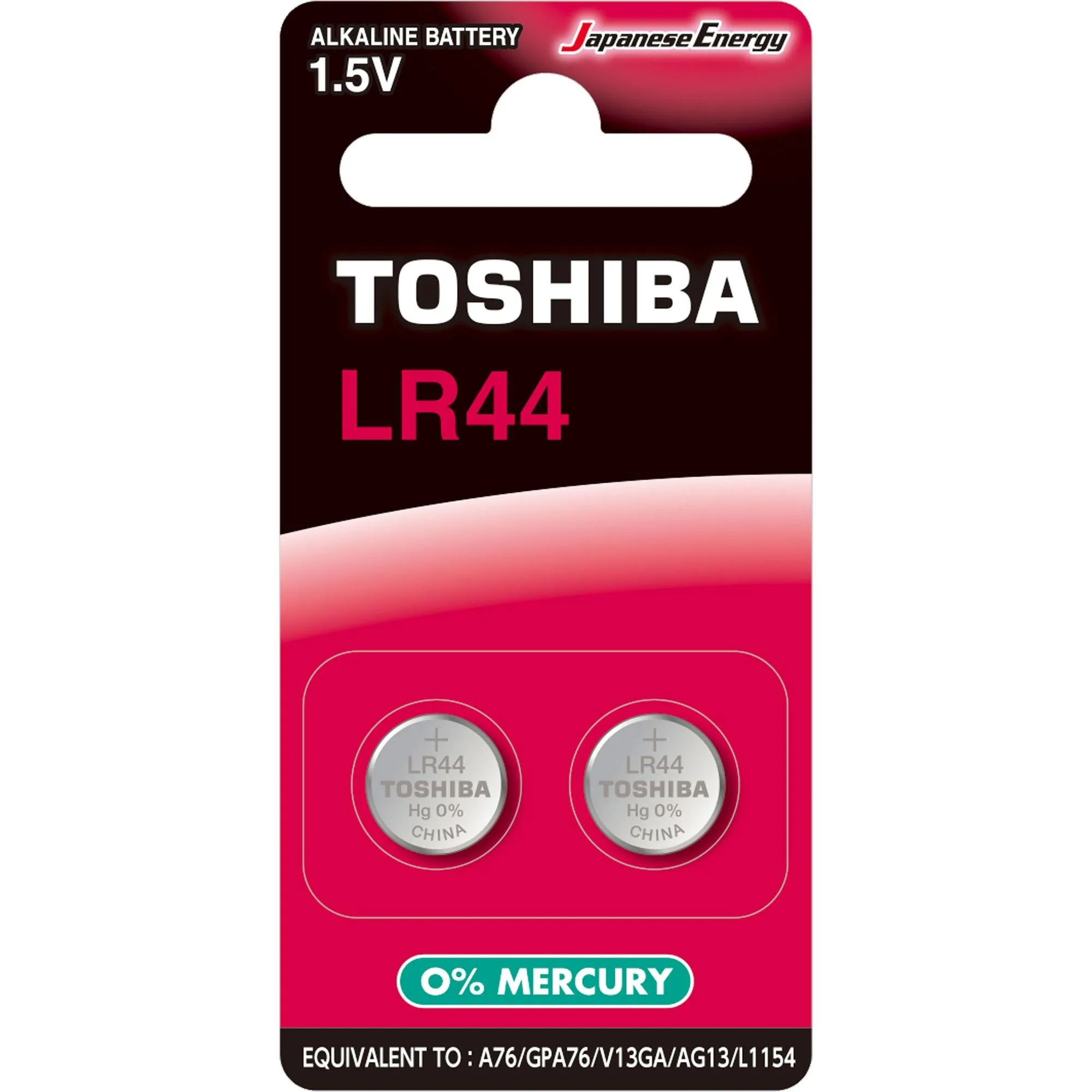 Pilha Botão Alcalina LR44 (C/2 Pilhas) Toshiba (75263)