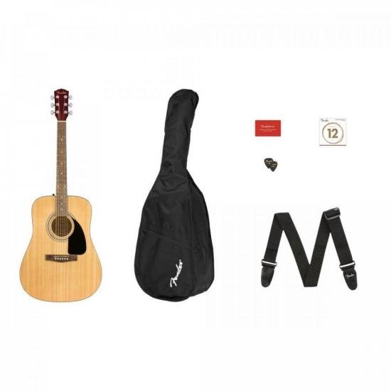 Kit Violão Fender Fa-115 Aço Natural (75293)