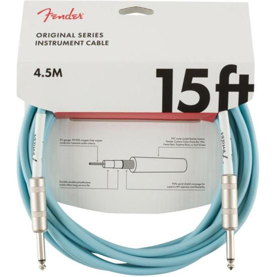 Cabo para Instrumentos 4,5m ORIGINAL SERIES Azul Claro FENDER (75295)