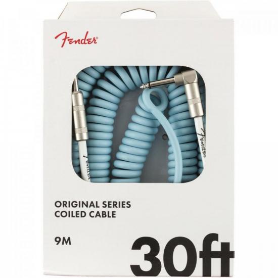 Cabo para Instrumentos P10 FENDER Original Series Espiral 9m Azul Claro por 239,99 à vista no boleto/pix ou parcele em até 9x sem juros. Compre na loja Mundomax!