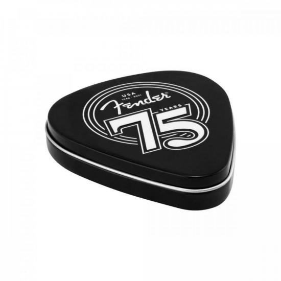 Palheta Medium c/18 75TH ANNIVERSARY FENDER (embalagem c/ 18 uni.) por 89,90 à vista no boleto/pix ou parcele em até 3x sem juros. Compre na loja Mundomax!