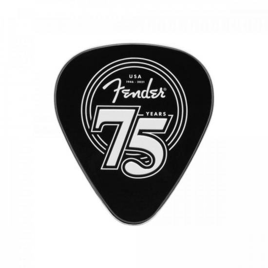Palheta Medium c/18 75TH ANNIVERSARY FENDER (embalagem c/ 18 uni.) por 89,90 à vista no boleto/pix ou parcele em até 3x sem juros. Compre na loja Mundomax!