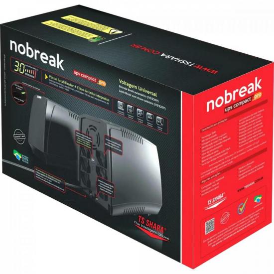 Nobreak Ts Shara Ups Compact 1000VA 7Ah Bivolt por 775,99 à vista no boleto/pix ou parcele em até 10x sem juros. Compre na loja Mundomax!