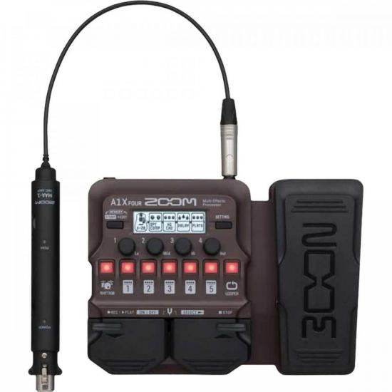 Pedaleira ZOOM A1X Four por 2.106,90 à vista no boleto/pix ou parcele em até 12x sem juros. Compre na loja Mundomax!