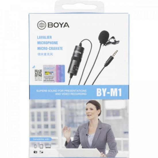 Microfone de Lapela BOYA BY-M1 por 176,90 à vista no boleto/pix ou parcele em até 7x sem juros. Compre na loja Mundomax!
