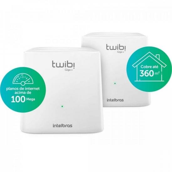 Roteador Wifi Mesh INTELBRAS AC1200 Twibi GIGA+ por 999,99 à vista no boleto/pix ou parcele em até 10x sem juros. Compre na loja Mundomax!