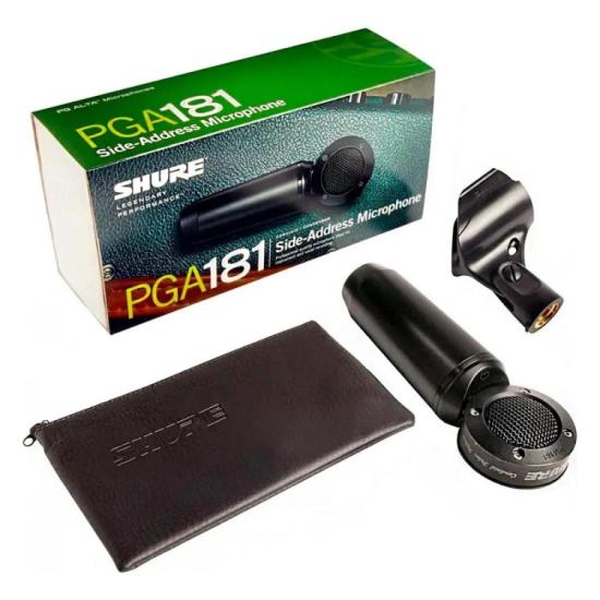 Microfone SHURE PGA181 Preto por 999,00 à vista no boleto/pix ou parcele em até 10x sem juros. Compre na loja Mundomax!
