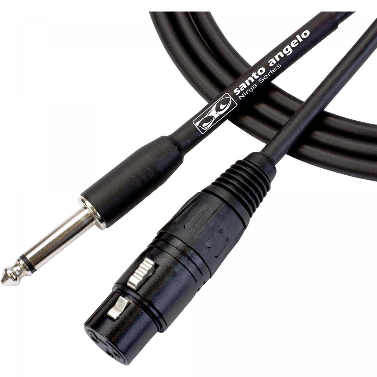 Cabo P10 x XLR Fêmea 6,10m Ninja HG B Santo Angelo - Mundomax