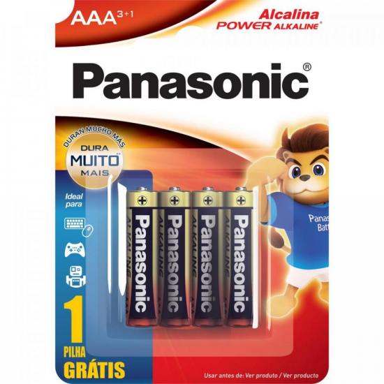 Pilha Alcalina AAA 1,5V L4P3 PANASONIC (Cartela c/ 4 Uni.) por 10,99 à vista no boleto/pix ou parcele em até 1x sem juros. Compre na loja Mundomax!