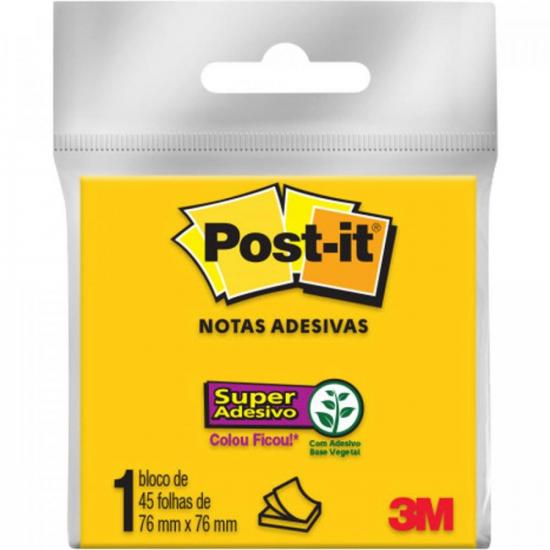 Bloco de Notas Adesivas Post-it 76 MM x 76 MM Amarelo Neon 3M por 5,90 à vista no boleto/pix ou parcele em até 1x sem juros. Compre na loja Mundomax!