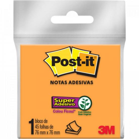 Bloco de Notas Adesivas Post-it 76 MM x 76 MM Laranja 3M por 5,90 à vista no boleto/pix ou parcele em até 1x sem juros. Compre na loja Mundomax!