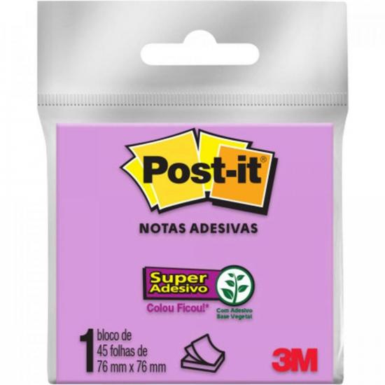 Bloco de Notas Adesivas Post-it 76 MM x 76 MM Roxo 3M por 6,90 à vista no boleto/pix ou parcele em até 1x sem juros. Compre na loja Mundomax!