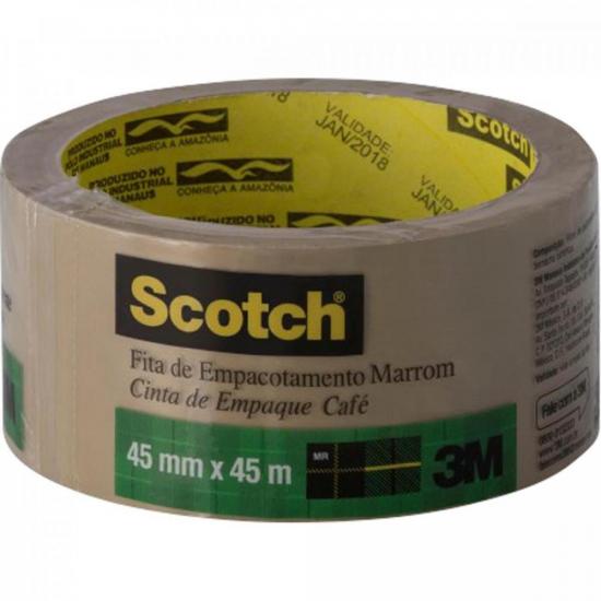 Fita de Empacotamento 45mm x 45m SLEEVE Marrom 3M por 11,90 à vista no boleto/pix ou parcele em até 1x sem juros. Compre na loja Mundomax!
