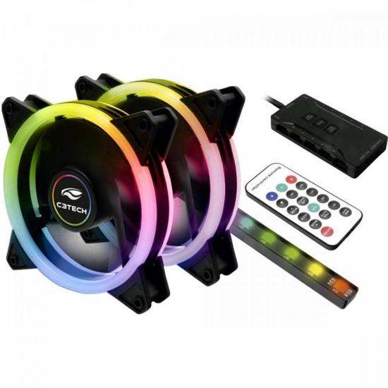 Kit Cooler Fan F7-L600RGB C3TECH (75632)