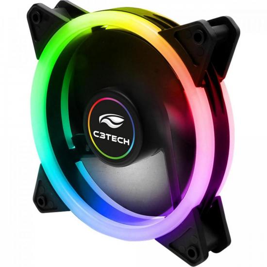 Kit Cooler Fan F7-L600RGB C3TECH por 134,00 à vista no boleto/pix ou parcele em até 5x sem juros. Compre na loja Mundomax!