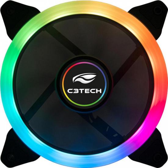 Kit Cooler Fan F7-L600RGB C3TECH por 134,00 à vista no boleto/pix ou parcele em até 5x sem juros. Compre na loja Mundomax!