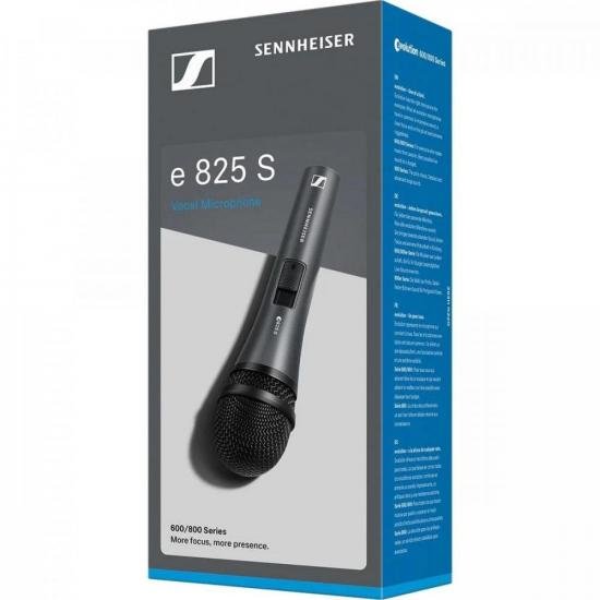 Microfone Sennheiser E825-S Dinâmico Cardióide por 710,00 à vista no boleto/pix ou parcele em até 10x sem juros. Compre na loja Mundomax!