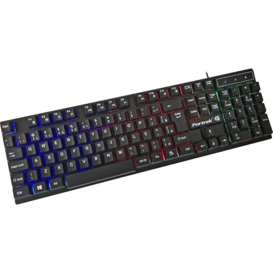 Teclado Gamer Blackfire Preto Fortrek por 76,65 à vista no boleto/pix ou parcele em até 3x sem juros. Compre na loja Fortrek!
