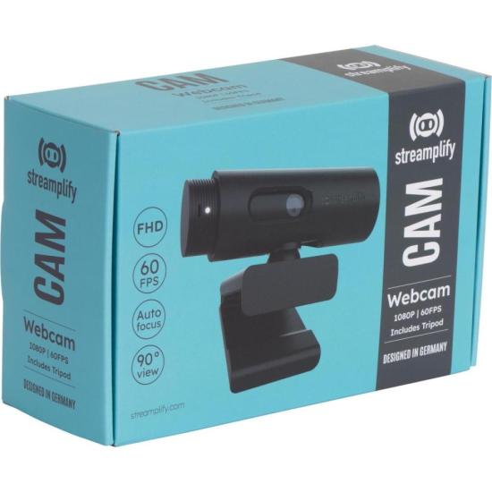 Webcam Streamplify Full HD 60FPS Preta por 532,00 à vista no boleto/pix ou parcele em até 10x sem juros. Compre na loja Mundomax!