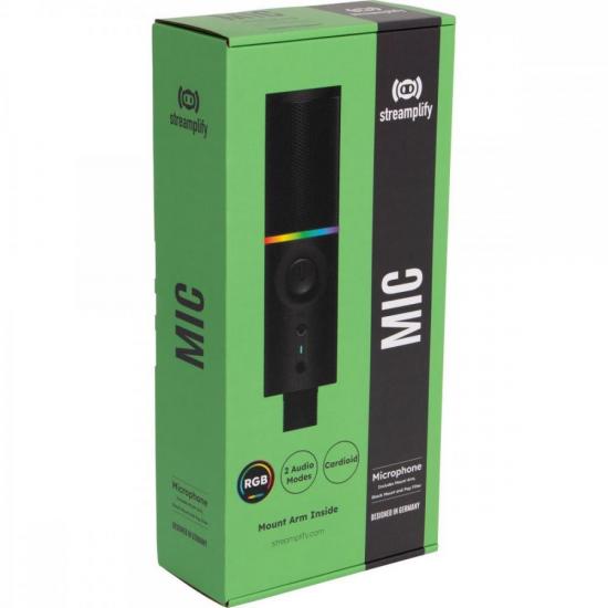 Microfone Gamer Streamplify Mic Arm Com Braço Flexível Preto RGB por 549,90 à vista no boleto/pix ou parcele em até 10x sem juros. Compre na loja Streamplify!