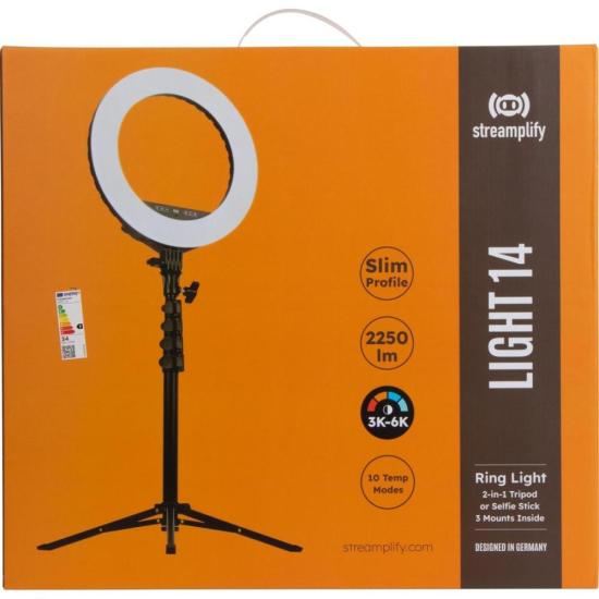 Ring Light 14 Streamplify por 550,00 à vista no boleto/pix ou parcele em até 10x sem juros. Compre na loja Mundomax!